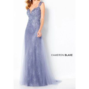 Cameron Blake 220646 Mother of the Bride Dress Delphinuim Sz. 14 (Sample)